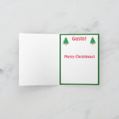 Wirkliche Weihnachtskarte Feiertagskarte (Innenseite)