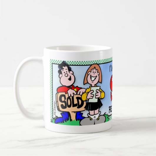 Wirklicher Anwesen-Agent Kaffeetasse (Links)