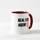 Wirklicher Anwesen-Agent Tasse (VorderseiteRechts)