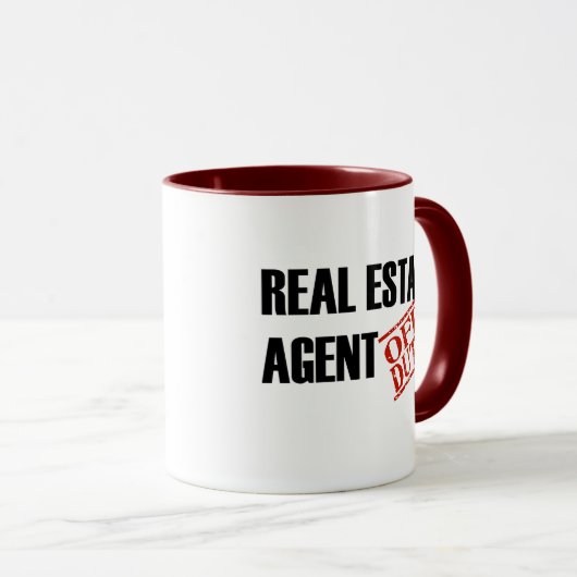 Wirklicher Anwesen-Agent Tasse (VorderseiteRechts)