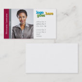 Wirklicher Anwesen-AgentSidebar (horizontal) - Visitenkarte (Vorne/Hinten)