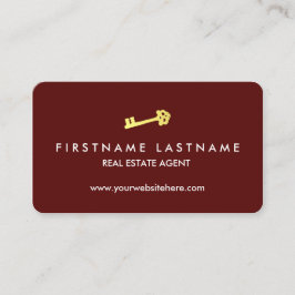 Wirklicher Anwesen-LuxusAgent Visitenkarte