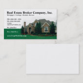 Wirklicher Anwesen-Vermittler-Editable Visitenkarte (Vorne/Hinten)