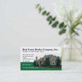 Wirklicher Anwesen-Vermittler-Editable Visitenkarte (Stehend Vorderseite)