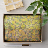 Wirklicher Aspen verlässt Seidenpapier (Geschenk)