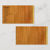 Wirklicher Birmane Padauk Furnier-BlattWoodgrain Visitenkarte (Vorne/Hinten)