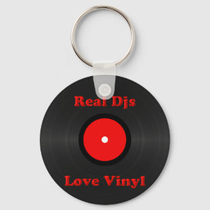 Wirklicher Djs Liebe-VinylSchlüsselanhänger Schlüsselanhänger