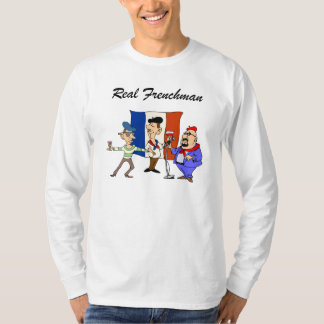 Wirklicher Franzose französischer Flagge T-Shirt