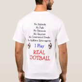 Wirklicher Fußball T-Shirt (Rückseite)