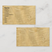 Wirklicher gelockter Ahorn-Furnier-BlattWoodgrain Visitenkarte (Vorne/Hinten)