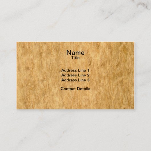 Wirklicher gescannter visitenkarte (Vorderseite)