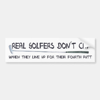 Wirklicher Golfspieler don´t Schrei Autoaufkleber