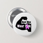 Wirklicher Herrenbekleidung-Rosa-Brustkrebs-Knopf Button (Vorne & Hinten)