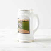 WIRKLICHER JÄGER berühmter Windhund-Hund Bierglas (VorderseiteRechts)