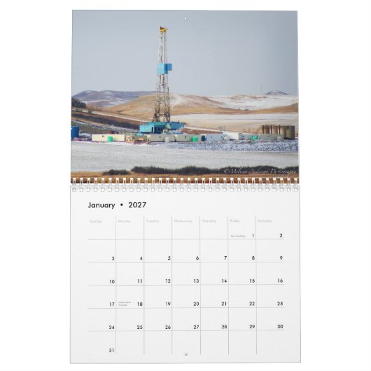 Wirklicher Kalender der Ölfeld-Ehefrau-2013 (Jan 2027)