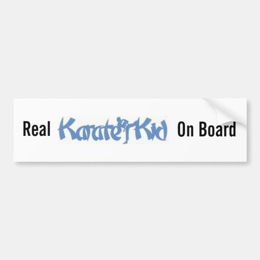 Wirklicher Karate-KinderAutoaufkleber Autoaufkleber (Vorne)