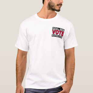 Wirklicher Mann-Abstimmungs-Republikaner T-Shirt