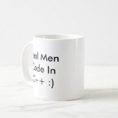 Wirklicher Mann-Code Inc. ++ :) Kaffeetasse - (Vorderseite Links)