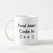 Wirklicher Mann-Code Inc. ++ :) Kaffeetasse - (Links)