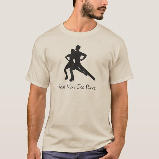 Wirklicher Mann-Eis-Tanz T-Shirt (Vorderseite)
