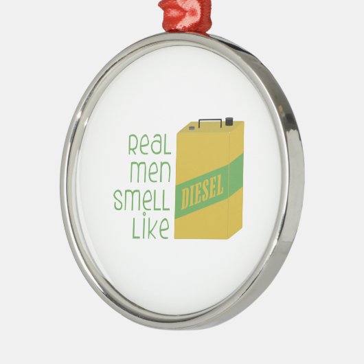 Wirklicher Mann-Geruch mögen Silbernes Ornament (Links)