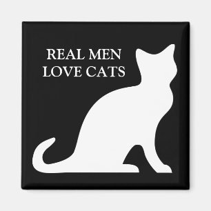 Wirklicher Mann-Liebe-Katzenmagnet Magnet