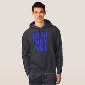 Wirklicher Mann-Ski Hoodie (Vorne ganz)