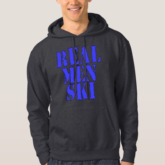 Wirklicher Mann-Ski Hoodie (Vorderseite)