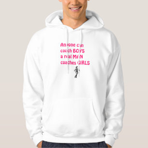 Wirklicher Mann-Trainer Mädchen-Basketball Hoodie