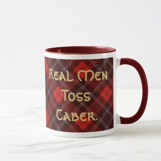 Wirklicher Mann-WurfCaber. Tasse (Rechts)