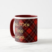 Wirklicher Mann-WurfCaber. Tasse (Vorderseite Links)