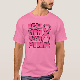 wirklicher Mannabnutzungs-Rosa T - Shirt
