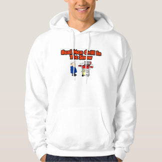 Wirklicher Manngrill im Schnee Hoodie