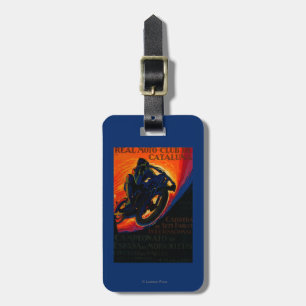 Wirklicher Moto Verein Vintages PosterEurope Gepäckanhänger