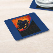 Wirklicher Moto Verein Vintages PosterEurope Rechteckiger Pappuntersetzer (angewinkelt)