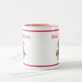 Wirklicher Omas STRICK! Zweifarbige Tasse (Mittel)