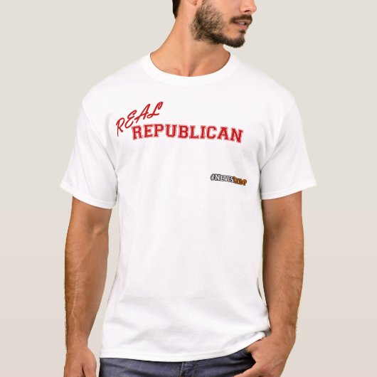 Wirklicher Republikaner, nie Trumpf T-Shirt (Vorderseite)