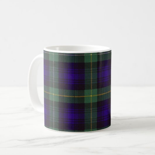 Wirklicher schottischer Tartan - Campbell von Kaffeetasse (Vorderseite Links)