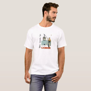 Wirklicher Skifahrer-Ski-Kanonen-Berg T-Shirt