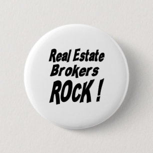 Wirkliches Anwesen Brokers Felsen! Knopf Button