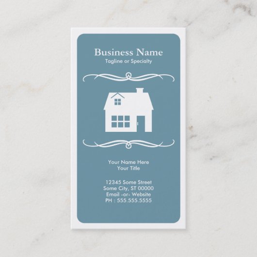 wirkliches Anwesen des Mod Visitenkarte (Vorderseite)