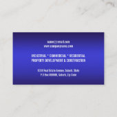 Wirkliches Anwesen des Visitenkarte (Rückseite)