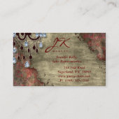 Wirkliches Anwesen-eleganter Vintager Leuchter Visitenkarte (Rückseite)