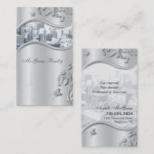 Wirkliches Anwesen-elegantes stilvolles Visitenkarte (Vorne/Hinten)