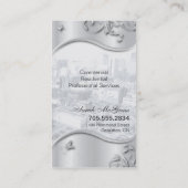 Wirkliches Anwesen-elegantes stilvolles Visitenkarte (Rückseite)