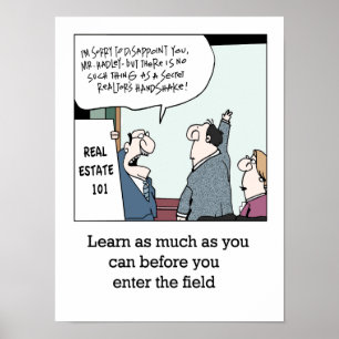 Wirkliches Anwesen-Grundlagenplakat Poster