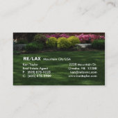 Wirkliches Anwesen/Landschaftsgestaltung der Visitenkarte (Rückseite)