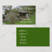 Wirkliches Anwesen oder bewegliche Geschäfts-Karte Visitenkarte (Vorne/Hinten)