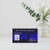 Wirkliches Anwesen und Ihre Foto Geschäfts-Karte Visitenkarte (Stehend Vorderseite)