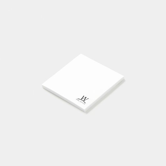 Wirkliches Anwesen W Post-it Klebezettel (angewinkelt)